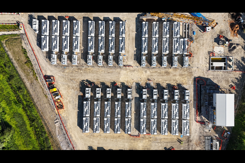 Battery Storage site under construction in Ferrybridge, West Yorkshire