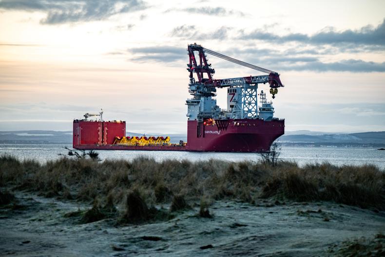 The Seaway Alfa Lift At Invergordon In Northern Scotland.