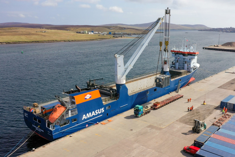 SSEN Transmission Transformers Lerwick Harbour Shetland Flyer Aerial Media 4